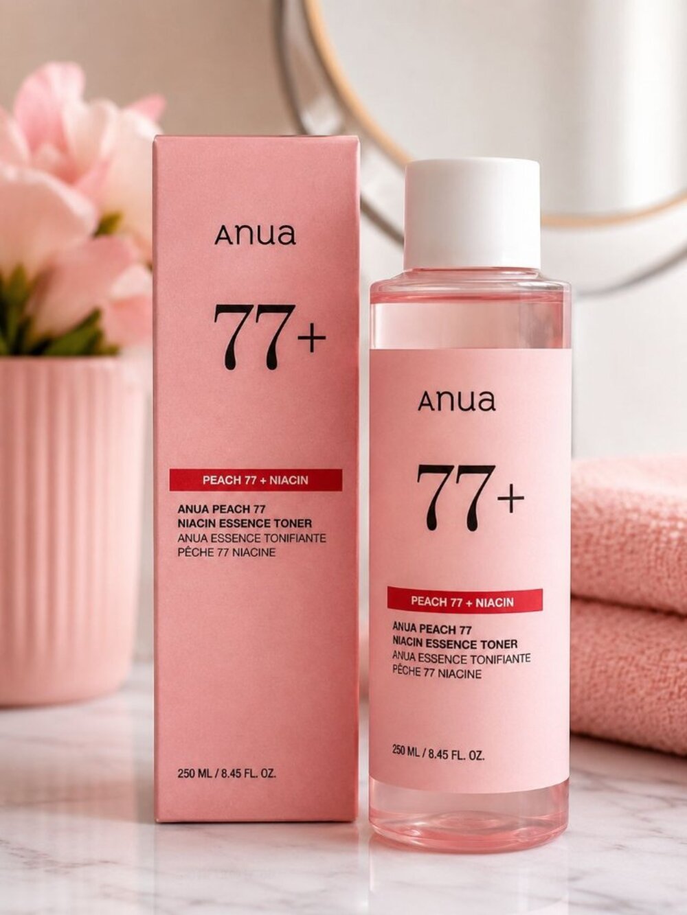 ANUA Peach 77 Niacin Essence Toner 250ml 8.45oz K-Beauty Hydrating New Korean